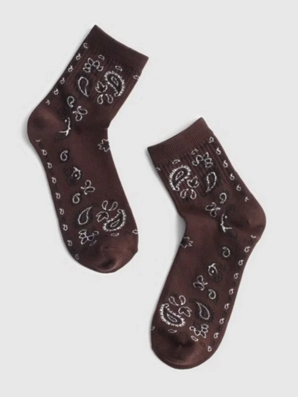 Madewell Bandana Print Ankle Socks